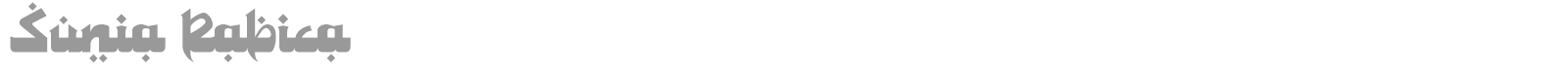 Sunia Rabica font preview
